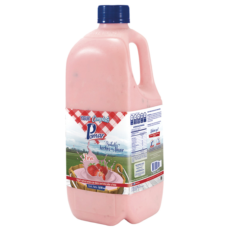 Yogurt Pomar Fresa Garrafa 1890 Ml