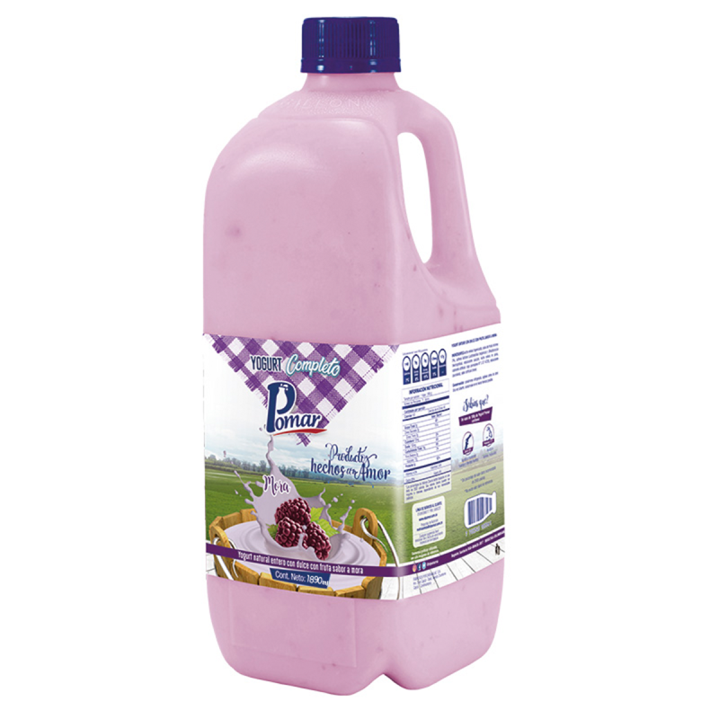 Yogurt Pomar Mora Garrafa 1890 Ml