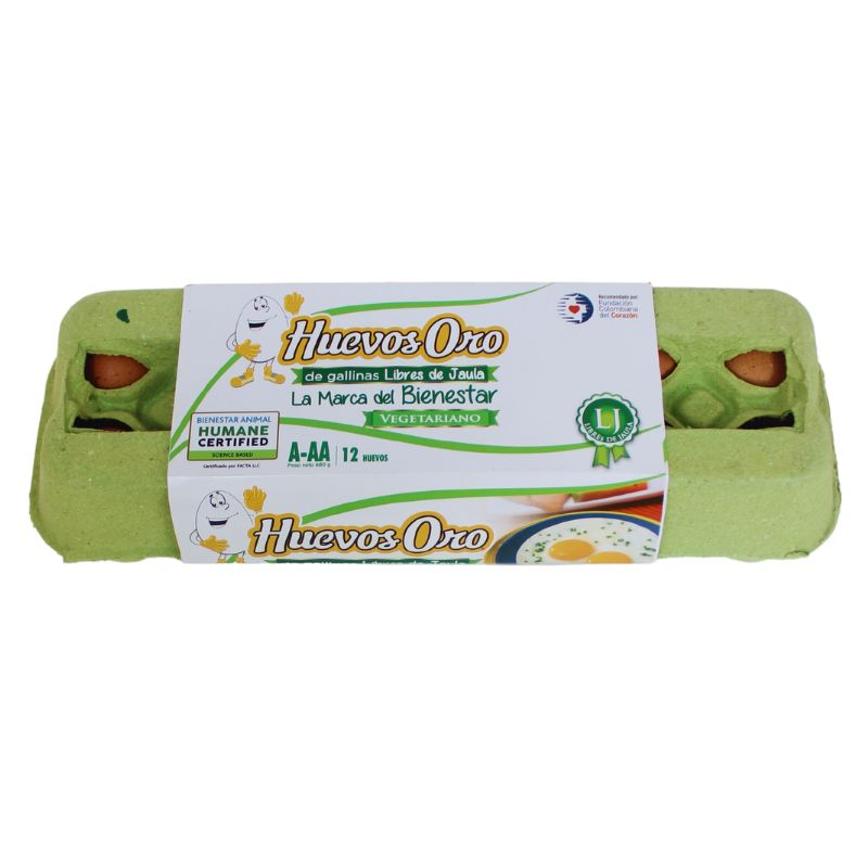 Huevos Oro Vegetariano 12 Und