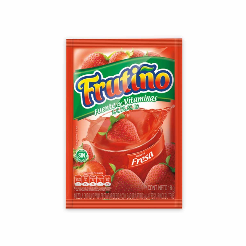 Bebida Instantanea Frutino Fresa 18 Gr