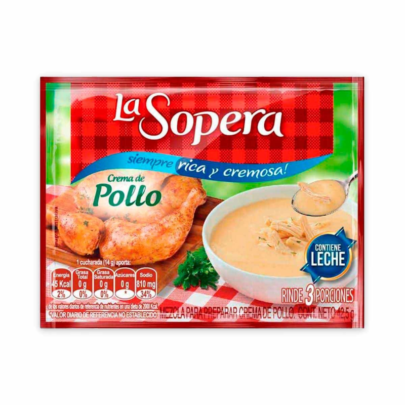 Crema La Sopera Pollo Con Leche 42,5 Gr