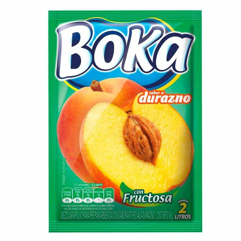 Bebida Instantanea Boka Durazno 18 Gr