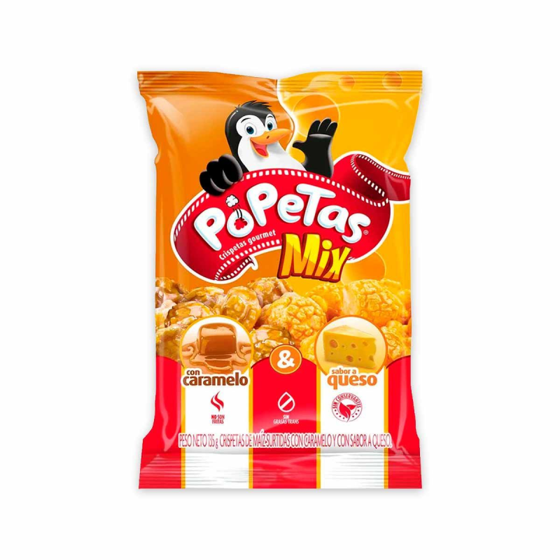 Crispetas Popetas Caramelo Queso 135 Gr