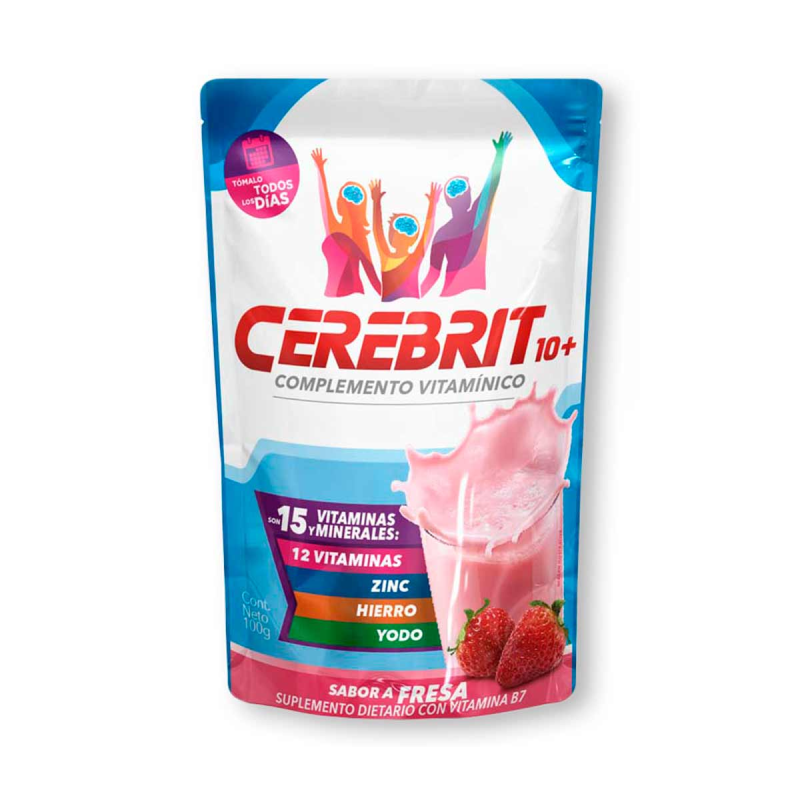 Complemento Vitaminico Cerebrit Fresa 100 Gr
