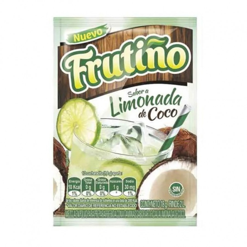 Bebida Instantanea Frutino Limonada De Coco 18g