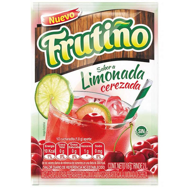 Bebida Instantanea Frutino Limonada Cereza 18g