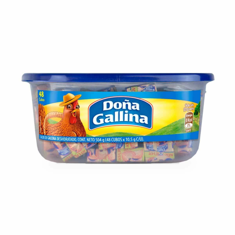 Caldo De Gallina Dona Callina Criollo 48 Cubos 504 Gr