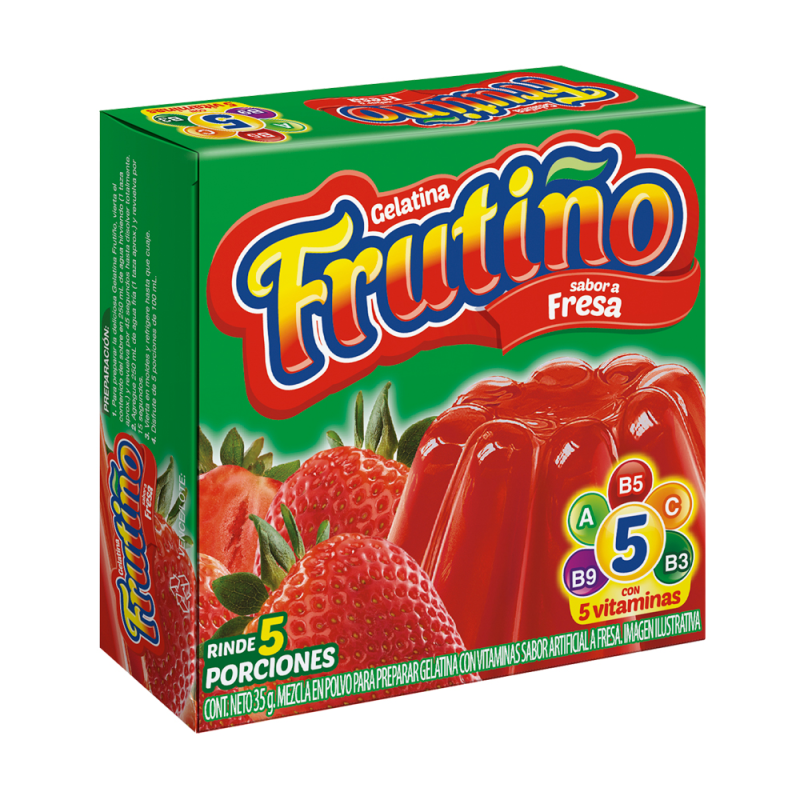 Gelatina Frutino Fresa 35 Gr
