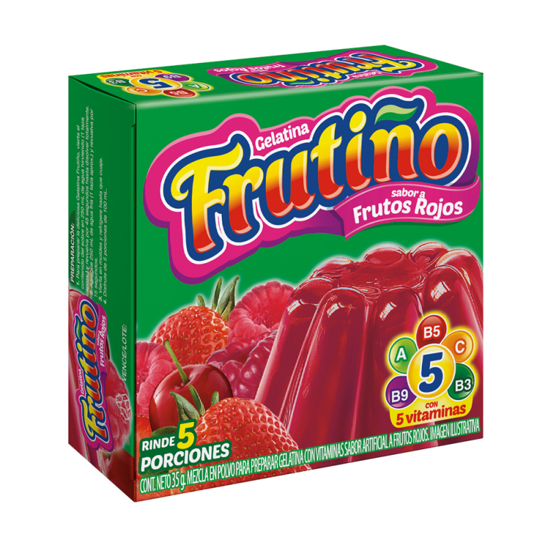 Gelatina Frutino Frutos Rojos 35 Gr