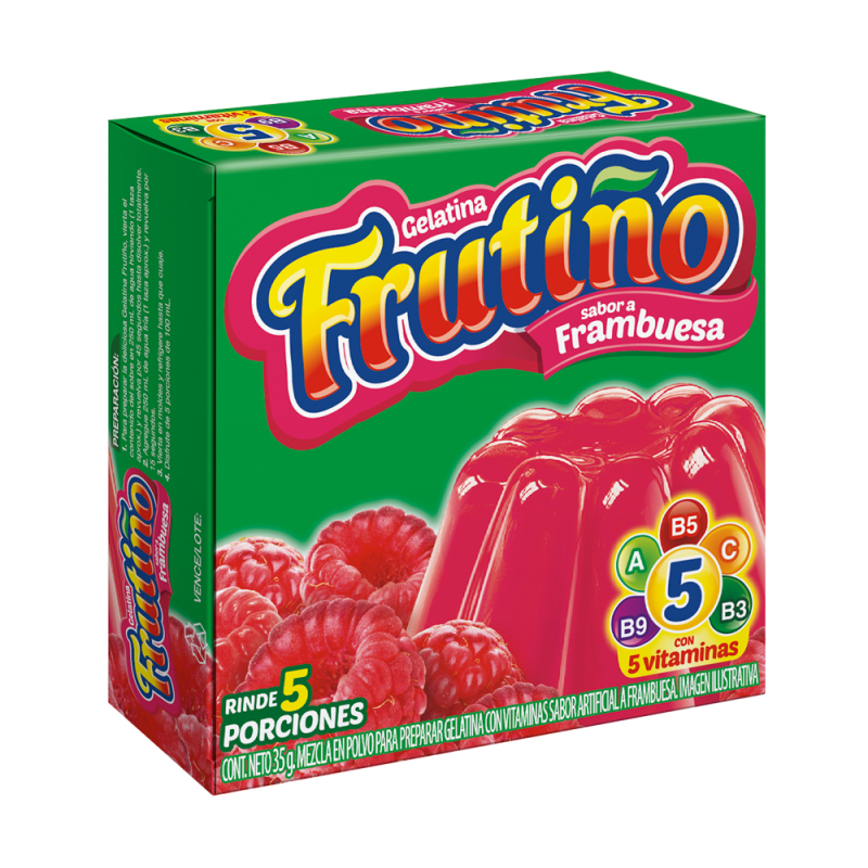 Gelatina Frutino Frambuesa 35 Gr