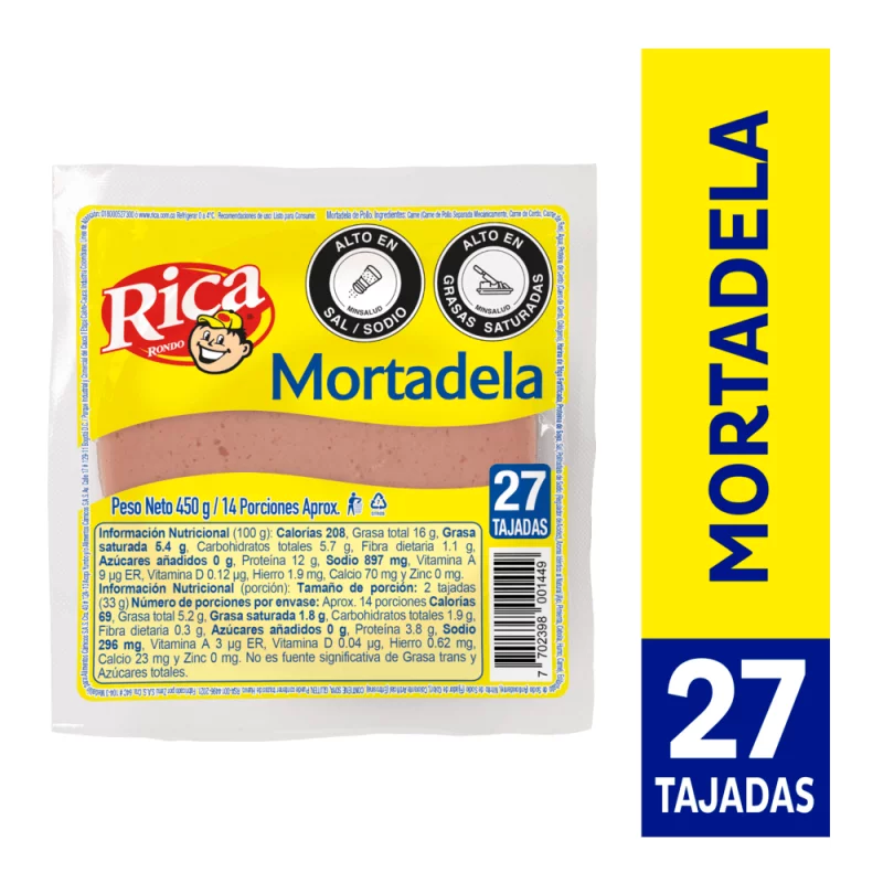Mortadela Rica Tradicional 450 Gr