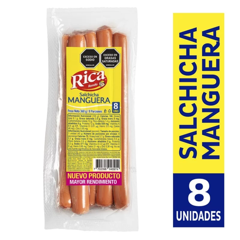 Salchicha Manguera Rica X 360