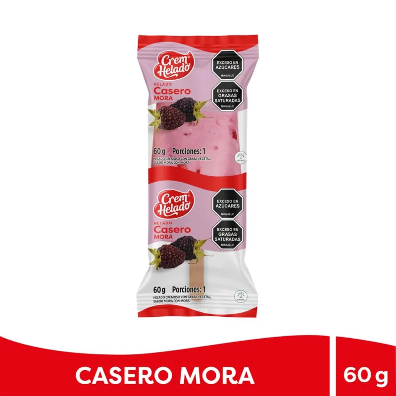 Helado Crem Helado Casero X60g Mora