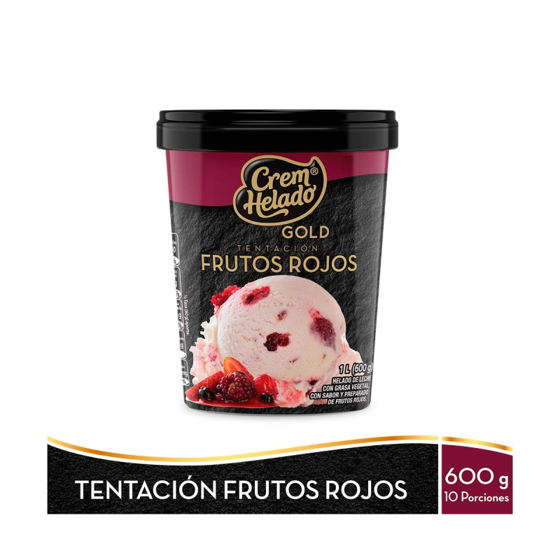 Helado Cremhelado Gold Frutos Rojos 600