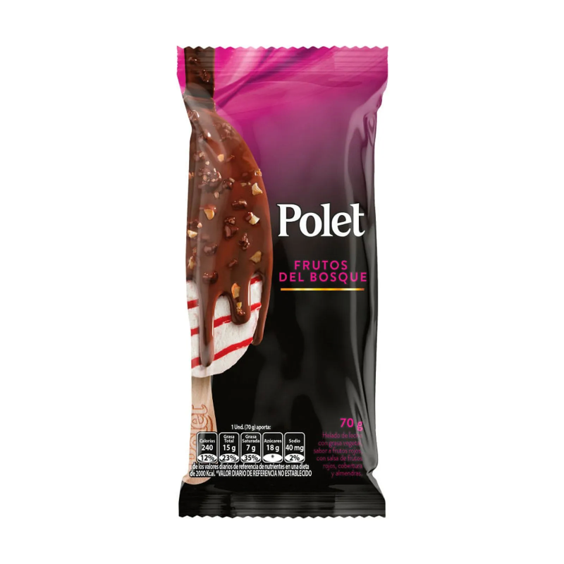 Paleta Poletx70g Frutos Del Blosque