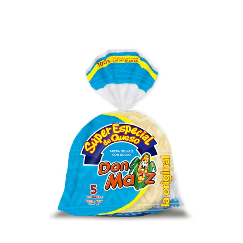 Arepa Don Maiz Queso 5 Und 400 Gr