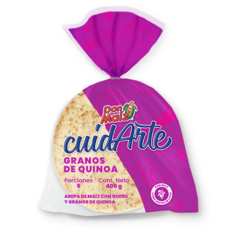 Arepa Don Maiz Queso Granos De Quinua 400 Gr
