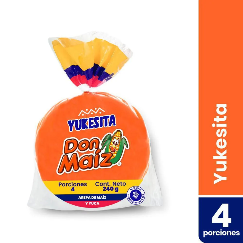 Arepa Don Maiz Yukesita 4 Und 240 Gr