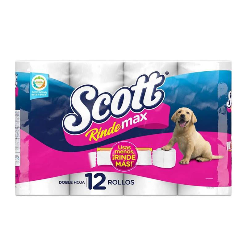 Papel Higienico Scott Rinde Max 12 Rollos