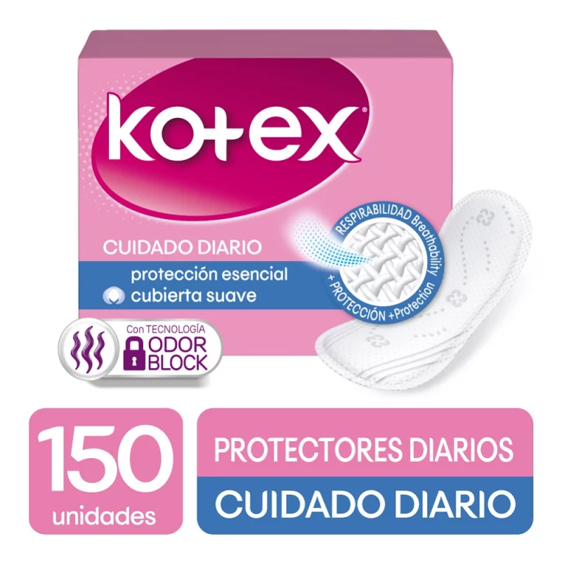 Protectores Kotex Days Duo Ph Quin X 150 Unidades