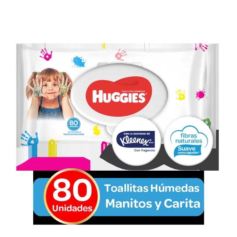 Toallas Humedas Huggies Manitas Y Caritas 80 Und