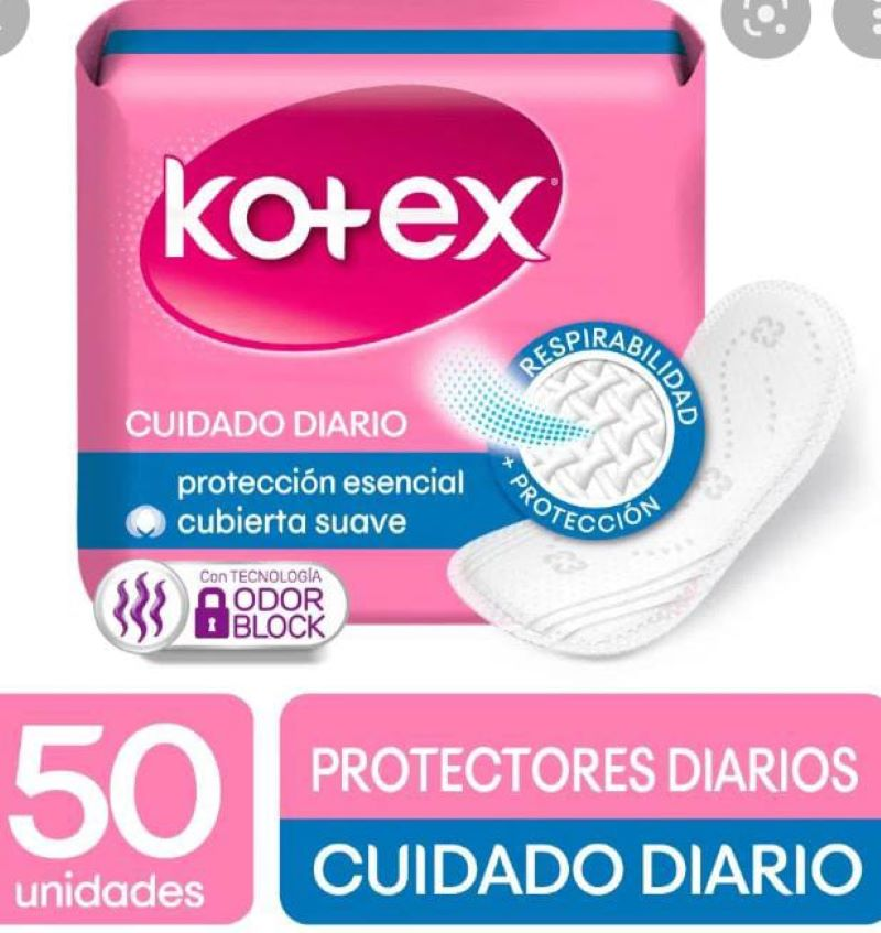 Protector Kotex Dia Norx15lin Kiss 50u