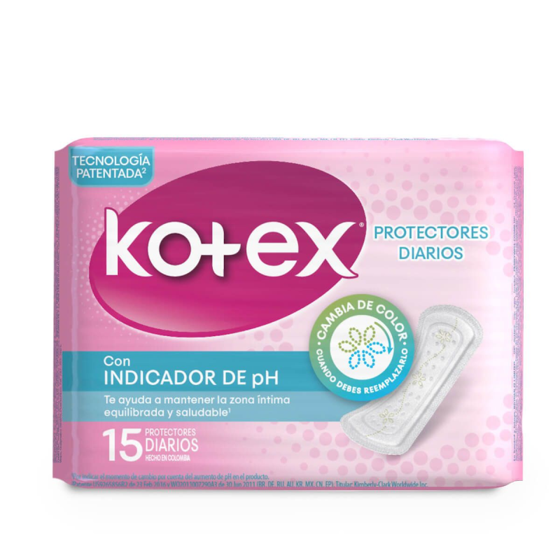 Protector Kotex Indicador Ph 15 Und