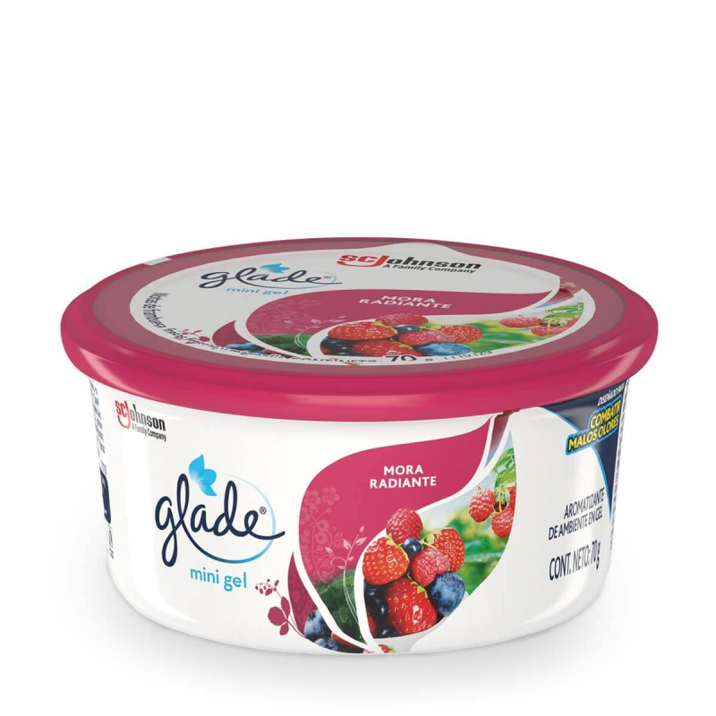 Ambientador Glade Gel Mora Radiante 70 Gr