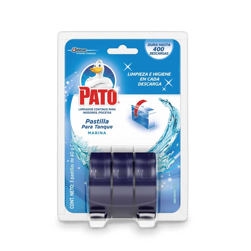 Pastilla Pato Azul Para Tanque 3 Und