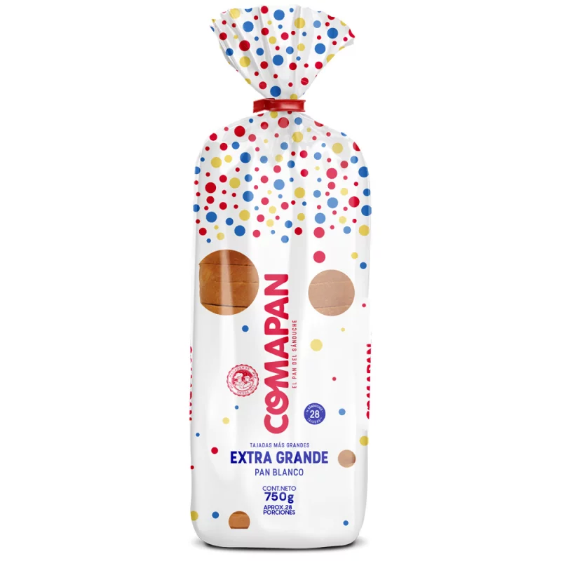 Pan Coma Pan Extra Grande Tajado 700 Gr
