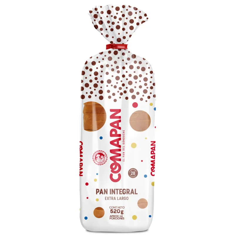 Pan Coma Pan Integral Extra Largo 250 Gr