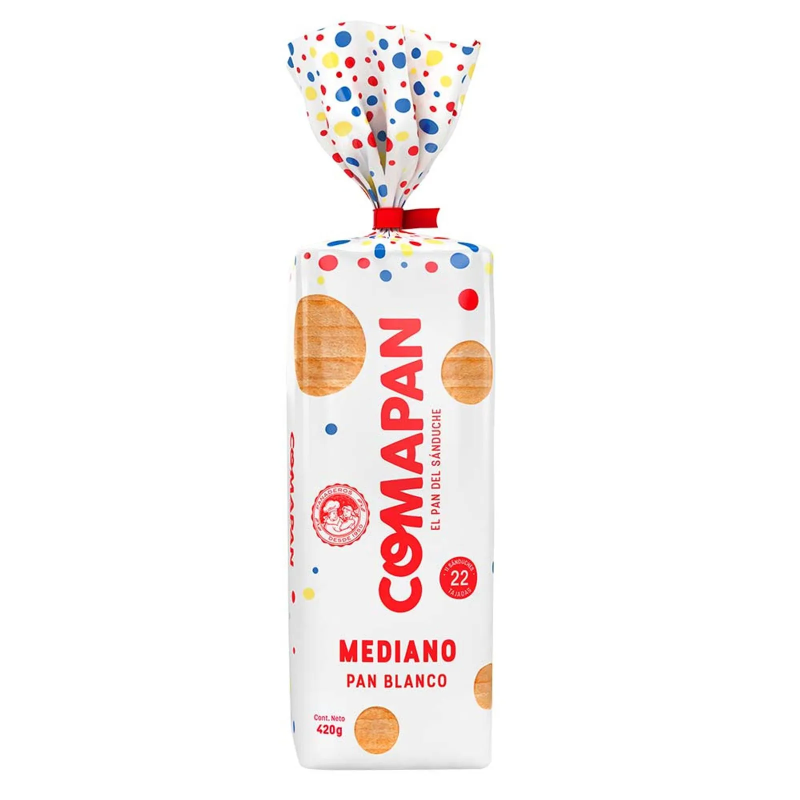 Pan Coma Pan Mediano Blanco 420 Gr