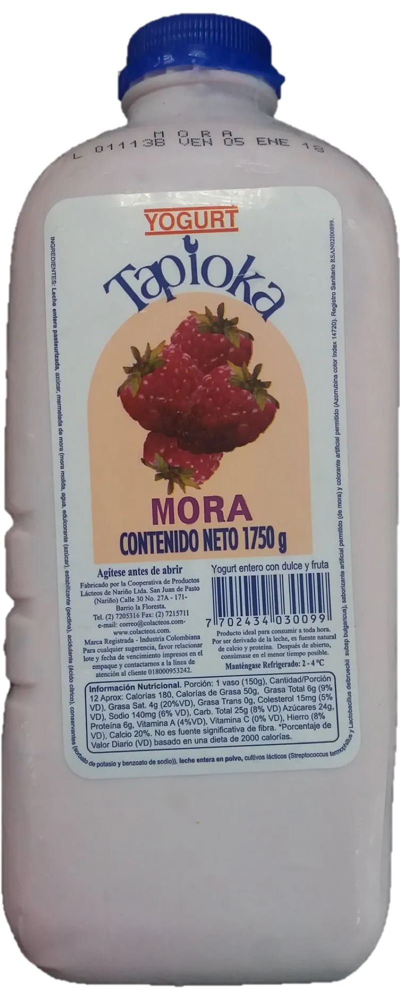 Yogurt Topiko Mora 1750cc