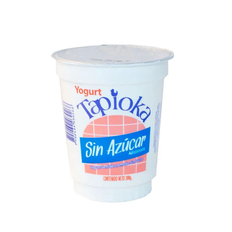 Yogurt Tapioka Sin Azucar Vaso 200 Ml