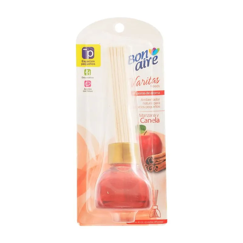 Ambientador Bonaire Varitas Manzana Y Canela 40 Ml