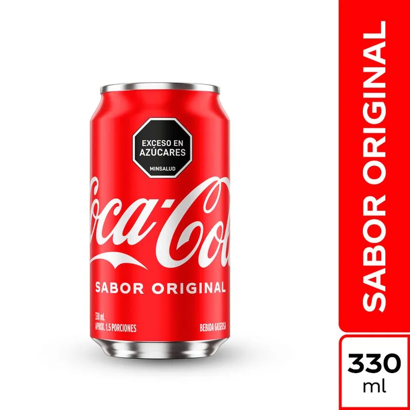 Gaseosa Coca Cola Lata 330 Ml