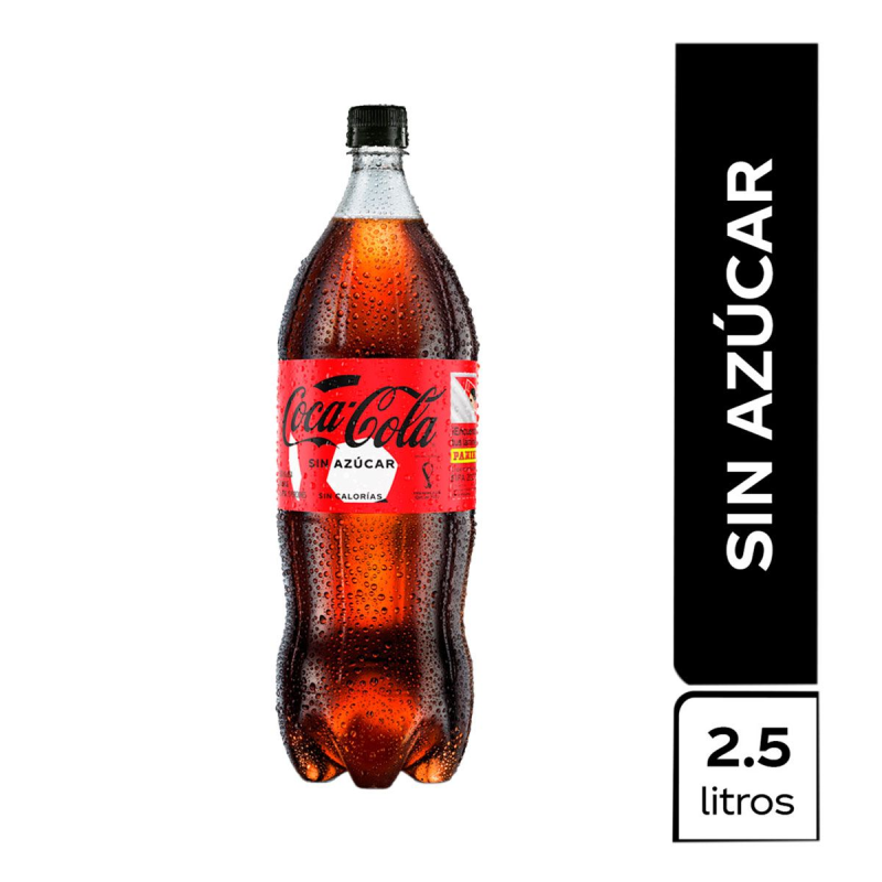 Gaseosa Coca Cola Zero 2500 Ml