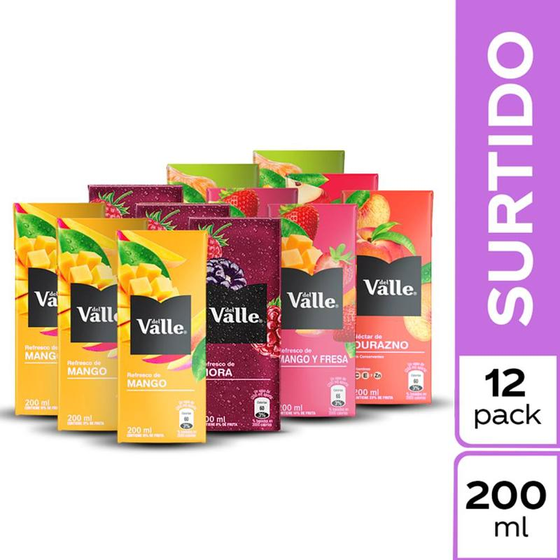 Jugo Del Valle Packx12 Frutal Std 200ml