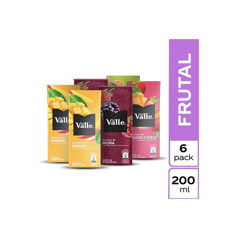 Jugo Del Valle Pack X6 Frutal Std 200ml