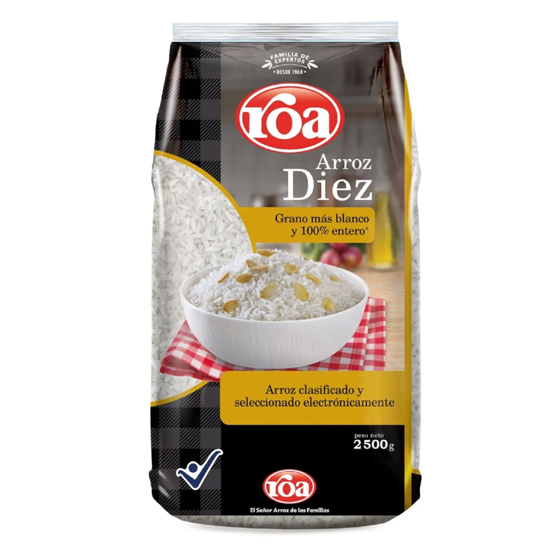 Arroz Roa El 10 2500 Gr
