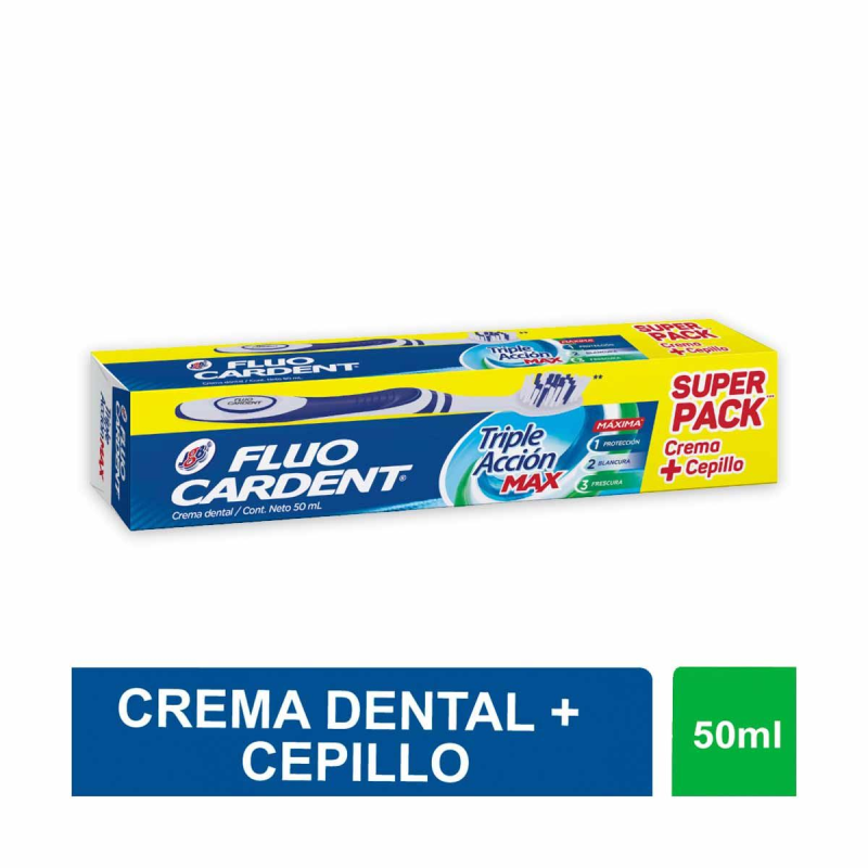 Crema Dental Fluocardent Multiaccion Max+cepillo 67 Ml