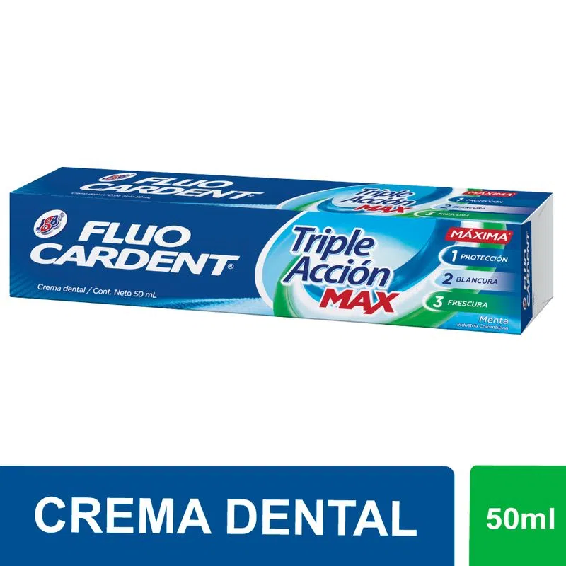 Crema Dental Fluocardent Frescura Max 50 Ml