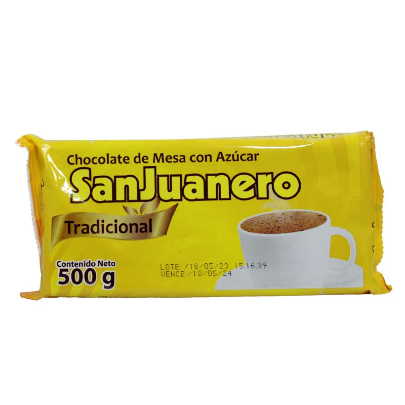 Chocolate San Juanero Tradicional 500 Gr