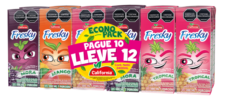 Refresco Freskyxp10ll12x200ml Tetra