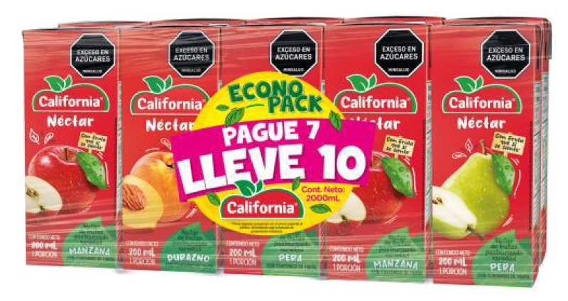 Jugo Nectar Californiaxp7ll10x200ml Tb