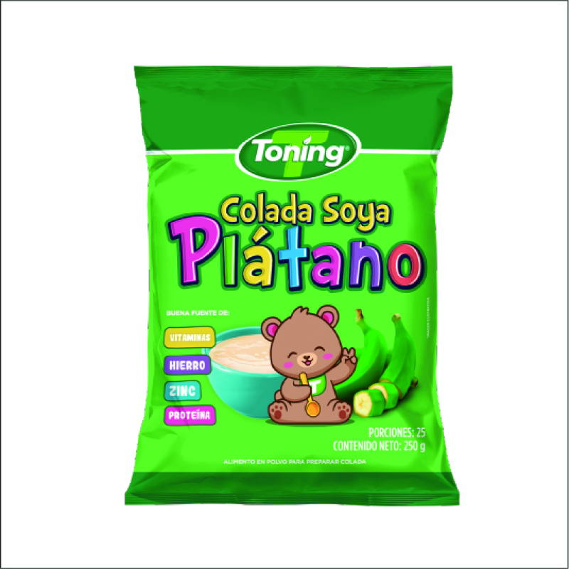 Colada Tonning Platano Avena De Soya 250 Gr