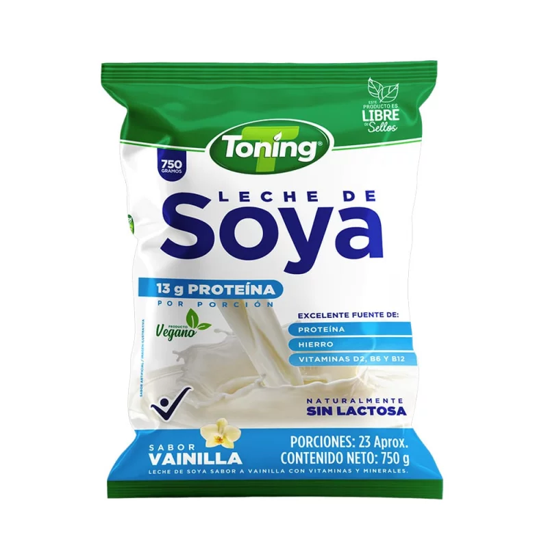 Leche Soya Toningx250g Natural 40 Y Tantos