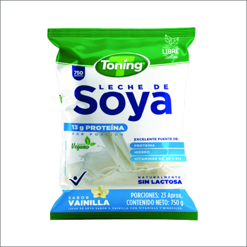 Leche De Soya Toning Natural 750