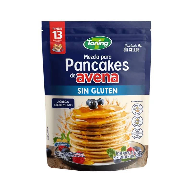 Pancakes Avena Sin Gluten X 500 Gms