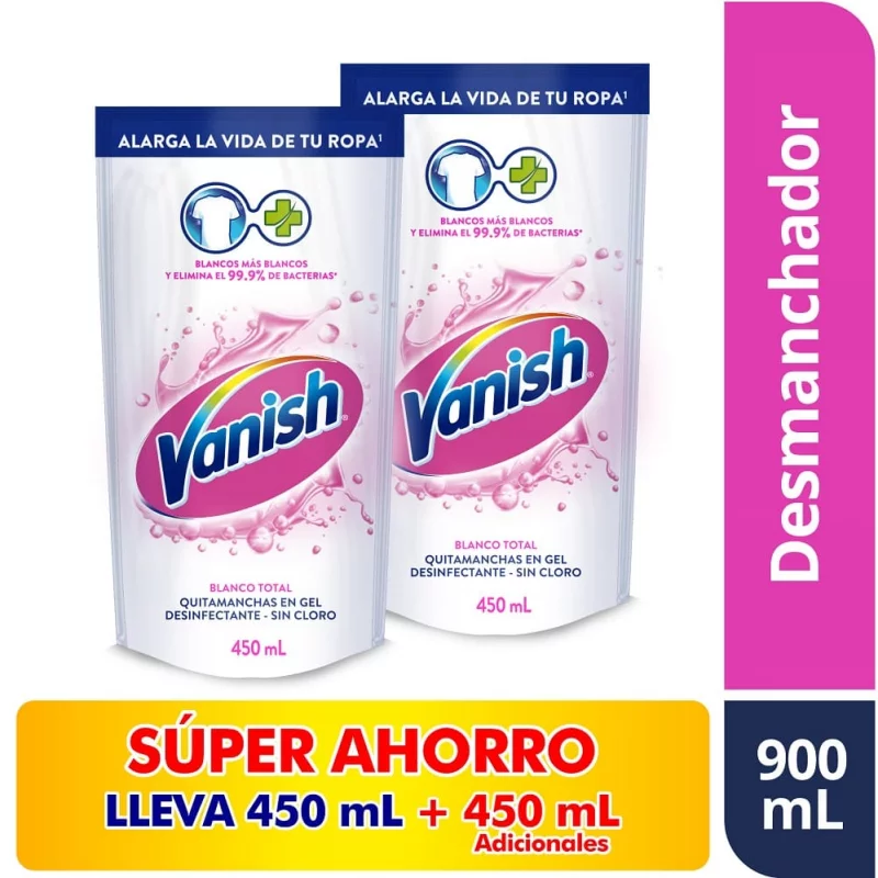 Quitamanchas Vanishx450mlx2unidad Blanco